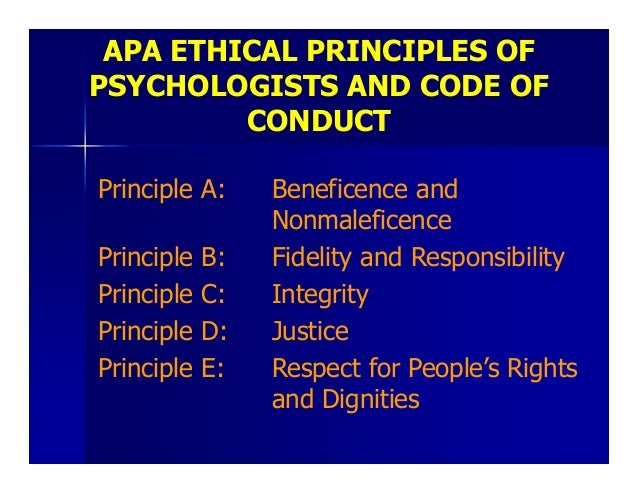 ethics in clinical psychology apa code of ethics 2018